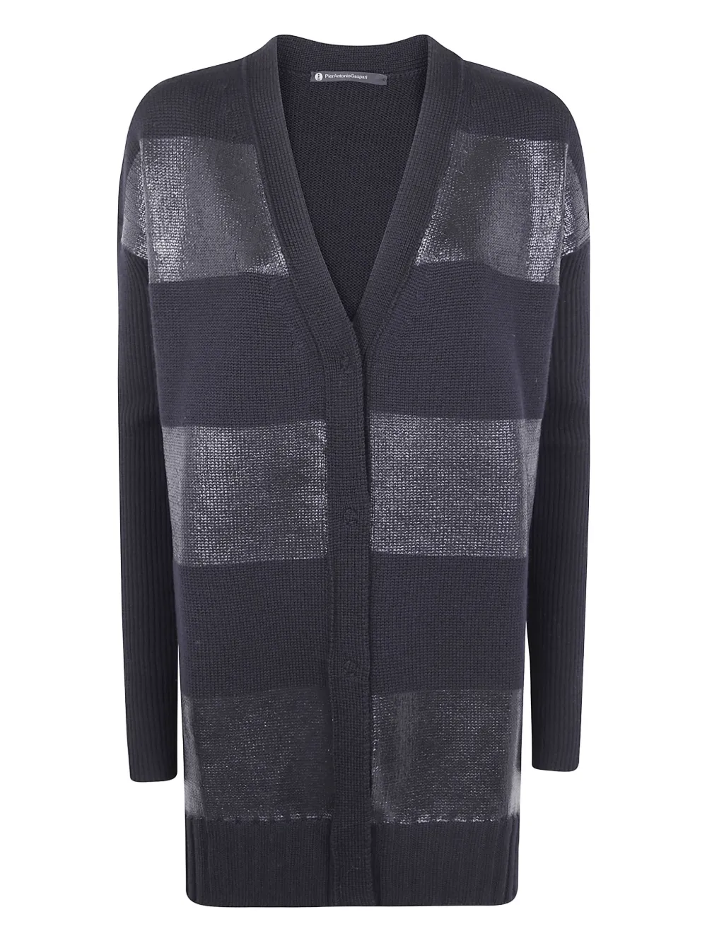Шерстяной кардиган в полоску с металлическим эффектом PierAntonioGaspari, черный
Шерстяной кардиган в полоску с металлическим эффектом PierAntonioGaspari, черный