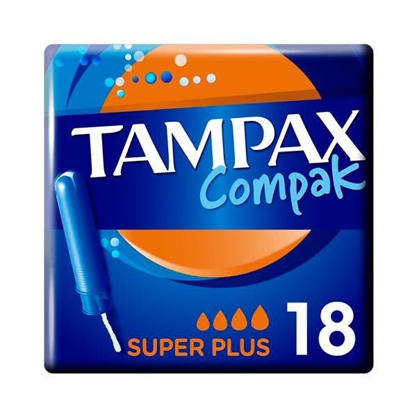 Тампакс Компак Супер Плюс 18 шт Tampax
Тампакс Компак Супер Плюс 18 шт Tampax