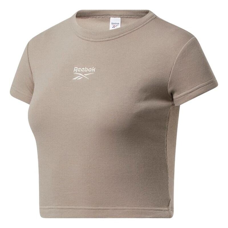 Женская спортивная футболка с короткими рукавами и ребристой структурой. REEBOK, цвет braun
Женская спортивная футболка с короткими рукавами и ребристой структурой. REEBOK, цвет braun