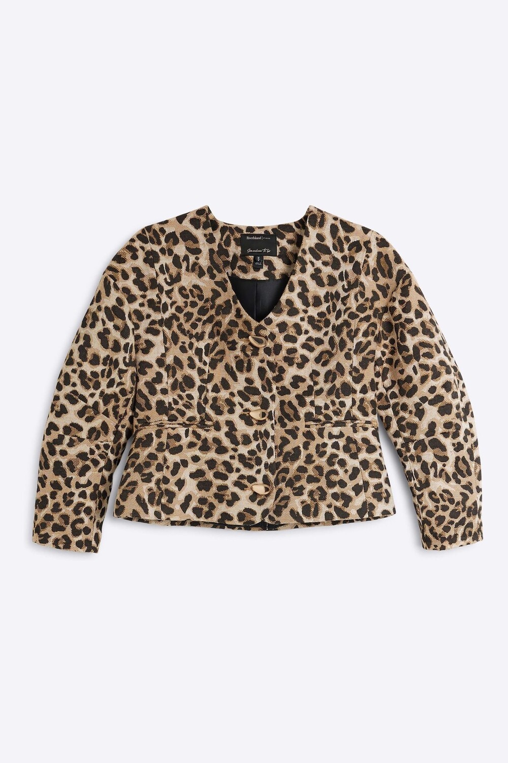 Миниатюрная куртка с леопардовым принтом River Island, коричневый
Миниатюрная куртка с леопардовым принтом River Island, коричневый