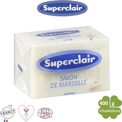 Superclair Savon De Marseille с глицерином - Мыло блок 400гр
Superclair Savon De Marseille с глицерином - Мыло блок 400гр