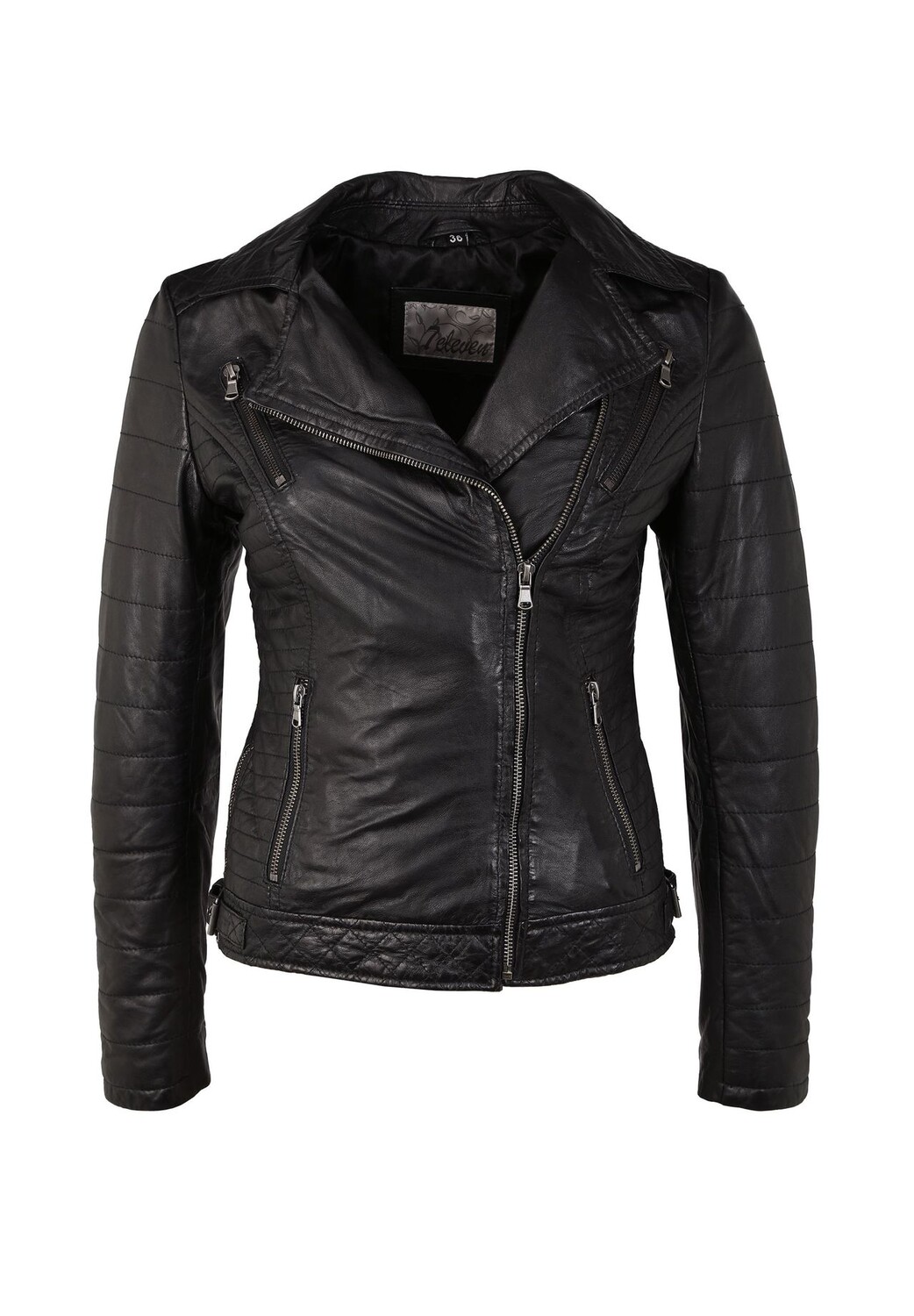 Кожаная куртка Locky с асимметричной молнией 7eleven, черный
Кожаная куртка Locky с асимметричной молнией 7eleven, черный