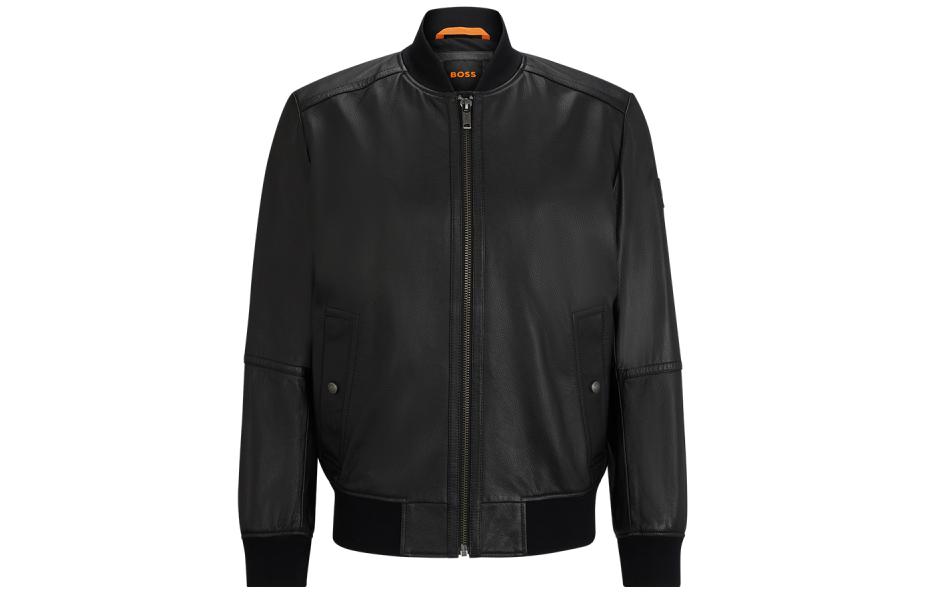 HUGO BOSS Кожаная куртка FW23 черная, Black
HUGO BOSS Кожаная куртка FW23 черная, Black