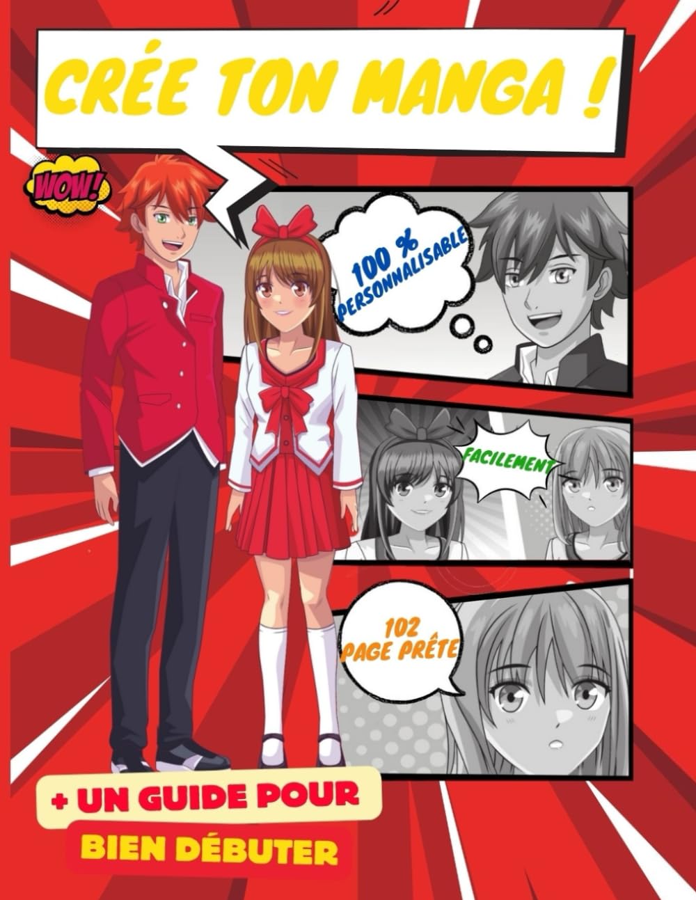 Crée Ton Manga ou Ta BD Facilement Le cadeau parfait pour les ados : 102 page vierges + 1 guide pour créer pas à pas ton manga ou ta BD comme un pro ... pas à pas ton Manga ou ta BD (French Edition) (Independently published)
Crée Ton Manga ou Ta BD Facilement Le cadeau parfait pour les ados : 102 page vierges + 1 guide pour créer pas à pas ton manga ou ta BD comme un pro ... pas à pas ton Manga ou ta BD (French Edition) (Independently published)