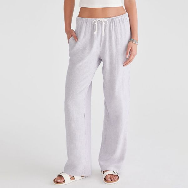 Детские полосатые льняные брюки на шнурке Aeropostale, синий
Детские полосатые льняные брюки на шнурке Aeropostale, синий