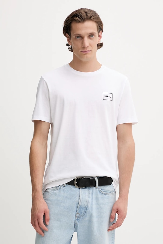 Хлопковая футболка, упаковка из 2 шт. Hugo, белый
Хлопковая футболка, упаковка из 2 шт. Hugo, белый