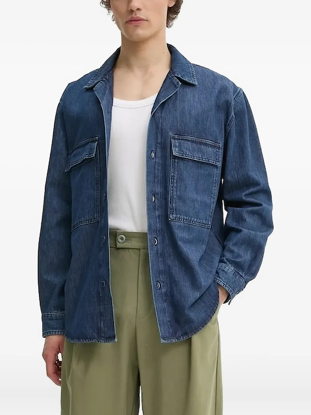 Джинсовая рубашка с двумя карманами IRO, синий
Джинсовая рубашка с двумя карманами IRO, синий