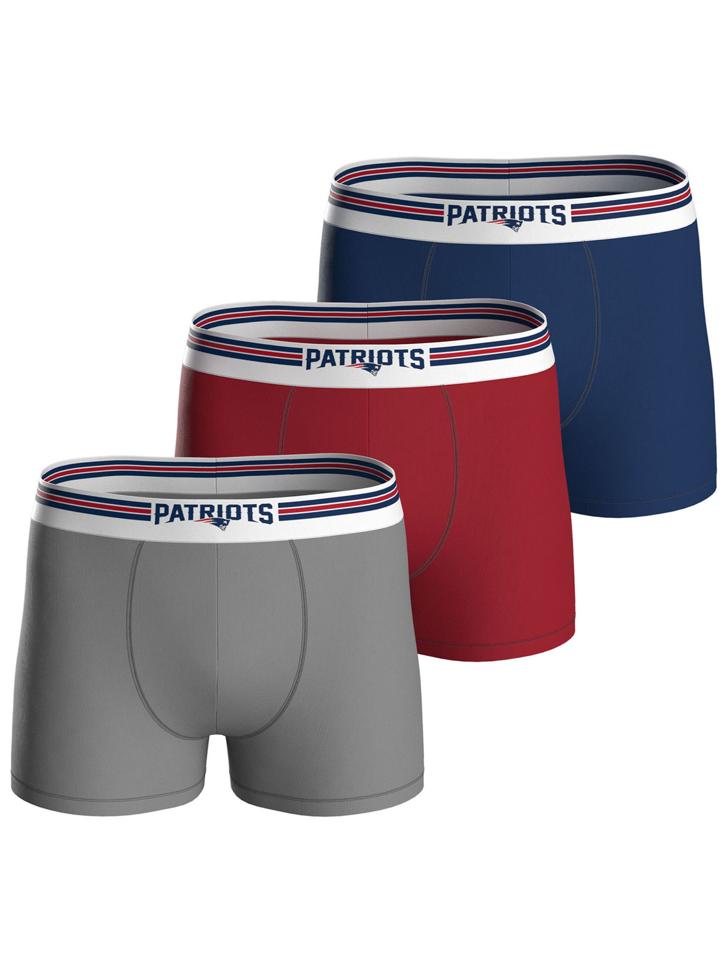 Huddle Боксеры 'NFL New England Patriots' в цвете Navy, Grey, Bright Red
Huddle Боксеры 'NFL New England Patriots' в цвете Navy, Grey, Bright Red