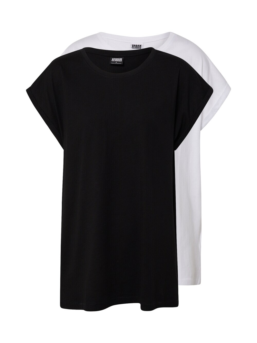 Рубашка Urban Classics, черно-белый 
Рубашка Urban Classics, черно-белый