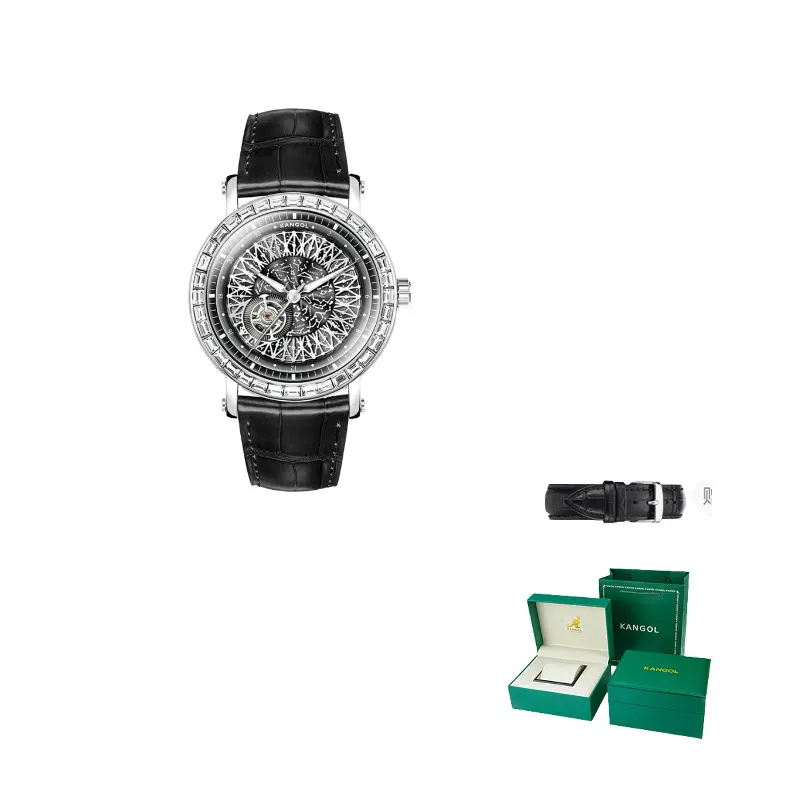 KANGOL Часы Automatic Mechanical Movement Genuine Leather Strap Watch Men's Watch Cut Out Dial, Cool Black Silver
KANGOL Часы Automatic Mechanical Movement Genuine Leather Strap Watch Men's Watch Cut Out Dial, Cool Black Silver