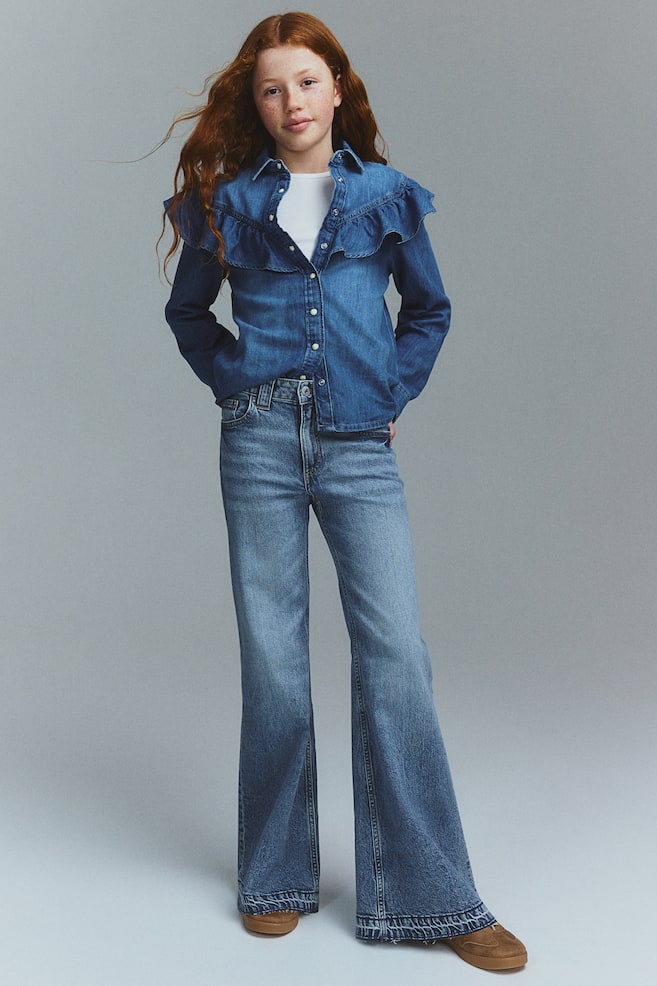 Расклешенные джинсы H&M, синий
Расклешенные джинсы H&M, синий