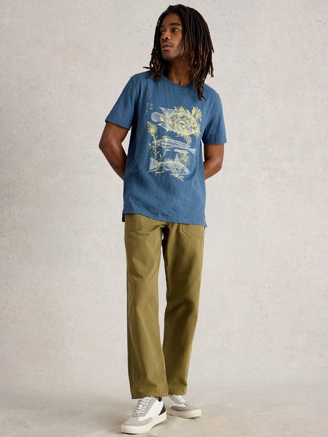 Футболка Regular Fit с принтом трех рыб из хлопка White Stuff, Mid Blue
Футболка Regular Fit с принтом трех рыб из хлопка White Stuff, Mid Blue