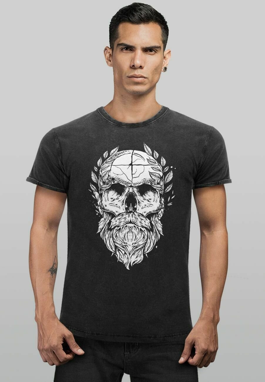Принт на футболке Vintage Totenkopf Mt Bart Lorbeer Beard Skull Neverless, черный
Принт на футболке Vintage Totenkopf Mt Bart Lorbeer Beard Skull Neverless, черный