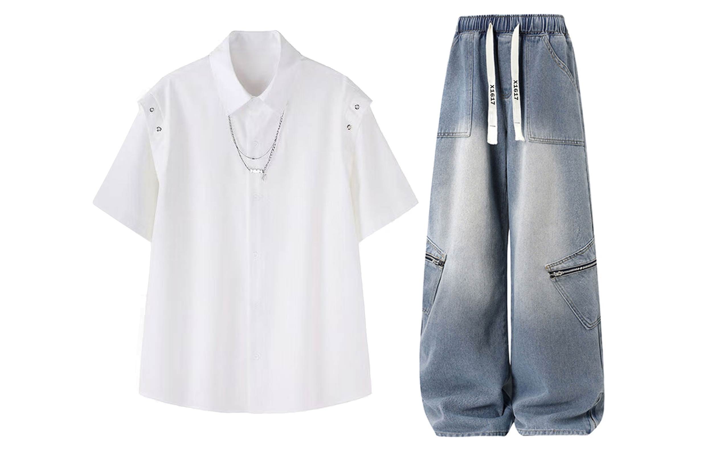 Повседневная спортивная одежда Unisex с лацканом Lapel Moderate X1617, белый top+синий pants
Повседневная спортивная одежда Unisex с лацканом Lapel Moderate X1617, белый top+синий pants