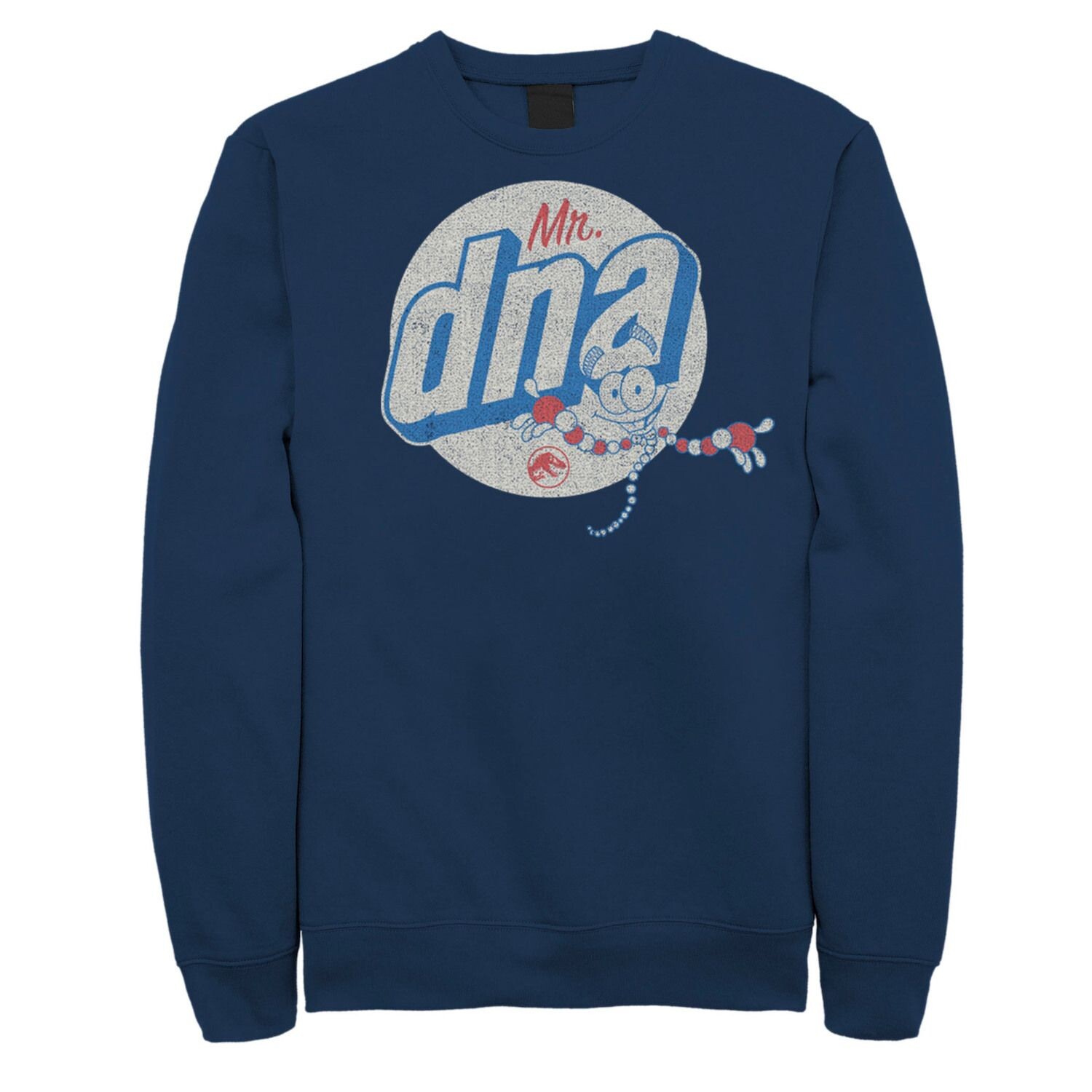 Мужской свитшот с логотипом Jurassic World Vintage Mr. DNA Licensed Character, синий
Мужской свитшот с логотипом Jurassic World Vintage Mr. DNA Licensed Character, синий