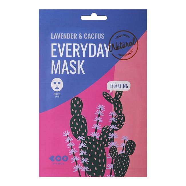 Маска для лица с лавандой и кактусом Dearboo, 27 мл
Маска для лица с лавандой и кактусом Dearboo, 27 мл