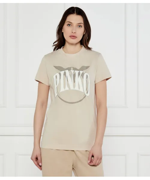 Футболка старт Regular fit Pinko, бежевый
Футболка старт Regular fit Pinko, бежевый