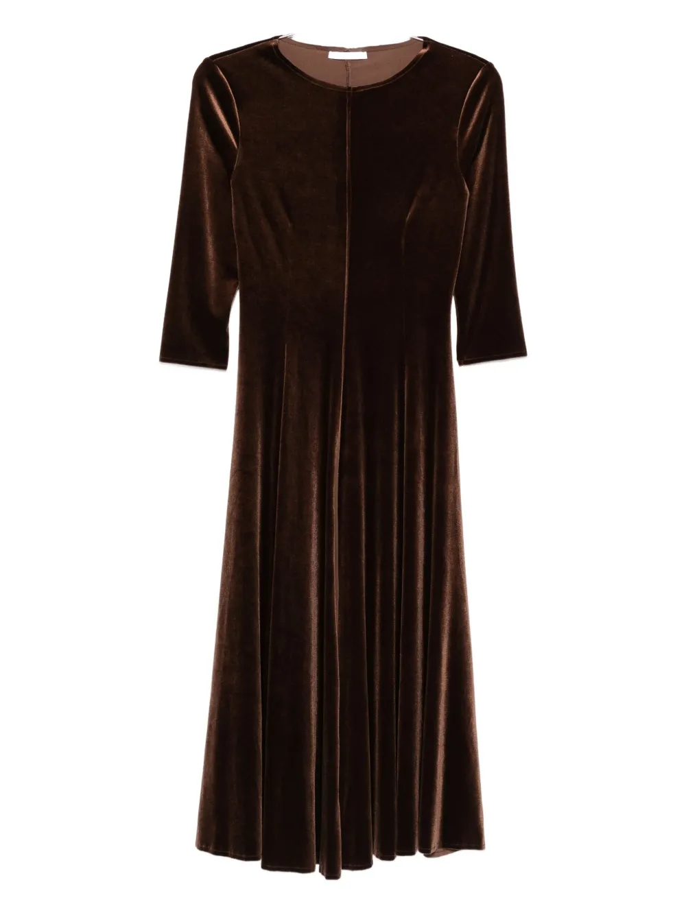 Бархатное платье миди Cenere Gb, коричневый
Бархатное платье миди Cenere Gb, коричневый