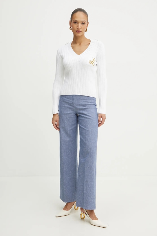 Хлопковый свитер Luisa Spagnoli, белый
Хлопковый свитер Luisa Spagnoli, белый