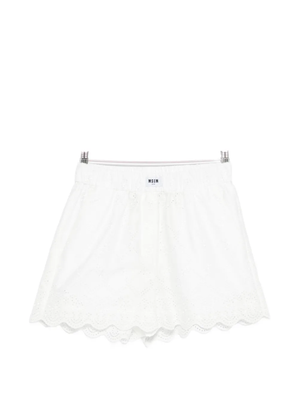 Шорты с ажурной отделкой и фигурным краем Msgm, белый
Шорты с ажурной отделкой и фигурным краем Msgm, белый