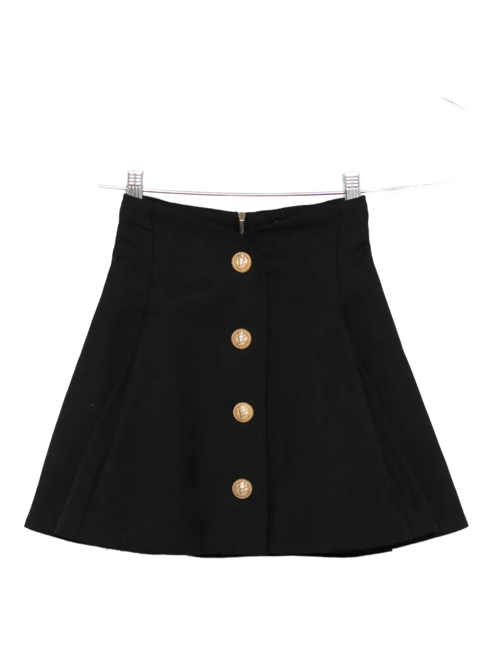 Юбка А-силуэта с декором Balmain Kids, черный
Юбка А-силуэта с декором Balmain Kids, черный