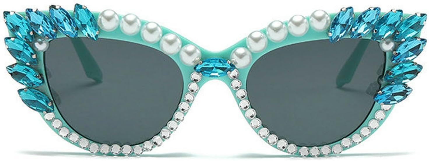 Новые солнцезащитные очки COTIA с бриллиантами для женщин, модные, в форме «кошачьего глаза», с кристаллами, стразами и жемчугом, ручная работа. Солнцезащитные очки, Blue
Новые солнцезащитные очки COTIA с бриллиантами для женщин, модные, в форме «кошачьего глаза», с кристаллами, стразами и жемчугом, ручная работа. Солнцезащитные очки, Blue