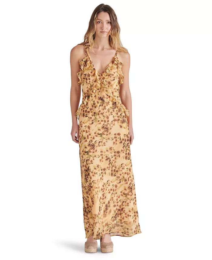 Женское платье Adalina из шифона с рюшами Steve Madden, коричневый/бежевый
Женское платье Adalina из шифона с рюшами Steve Madden, коричневый/бежевый