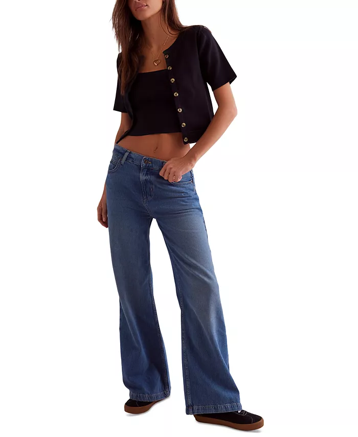 Женские джинсы Stride High Rise Wide-Leg Free People, синий
Женские джинсы Stride High Rise Wide-Leg Free People, синий