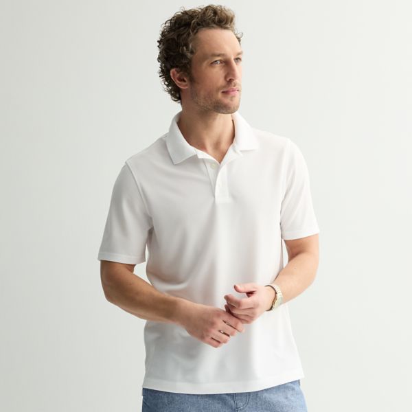 Мужская однотонная пике-поло Croft & Barrow, белый
Мужская однотонная пике-поло Croft & Barrow, белый