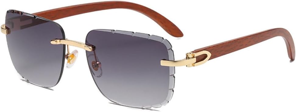 Роскошные квадратные солнцезащитные очки без оправы для мужчин, солнцезащитные очки с градиентным переходом цвета для женщин, модные винтажные деревянные очки generic, Gold Gray
Роскошные квадратные солнцезащитные очки без оправы для мужчин, солнцезащитные очки с градиентным переходом цвета для женщин, модные винтажные деревянные очки generic, Gold Gray