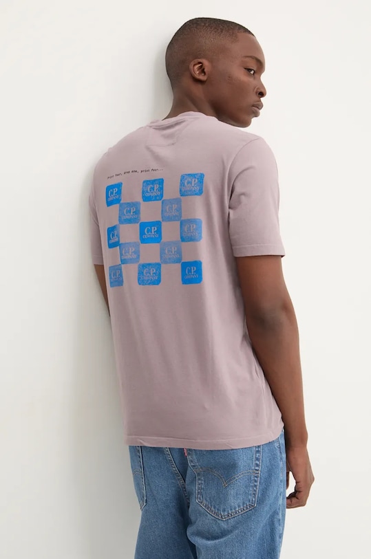 Хлопковая футболка C.P. Company, фиолетовый
Хлопковая футболка C.P. Company, фиолетовый