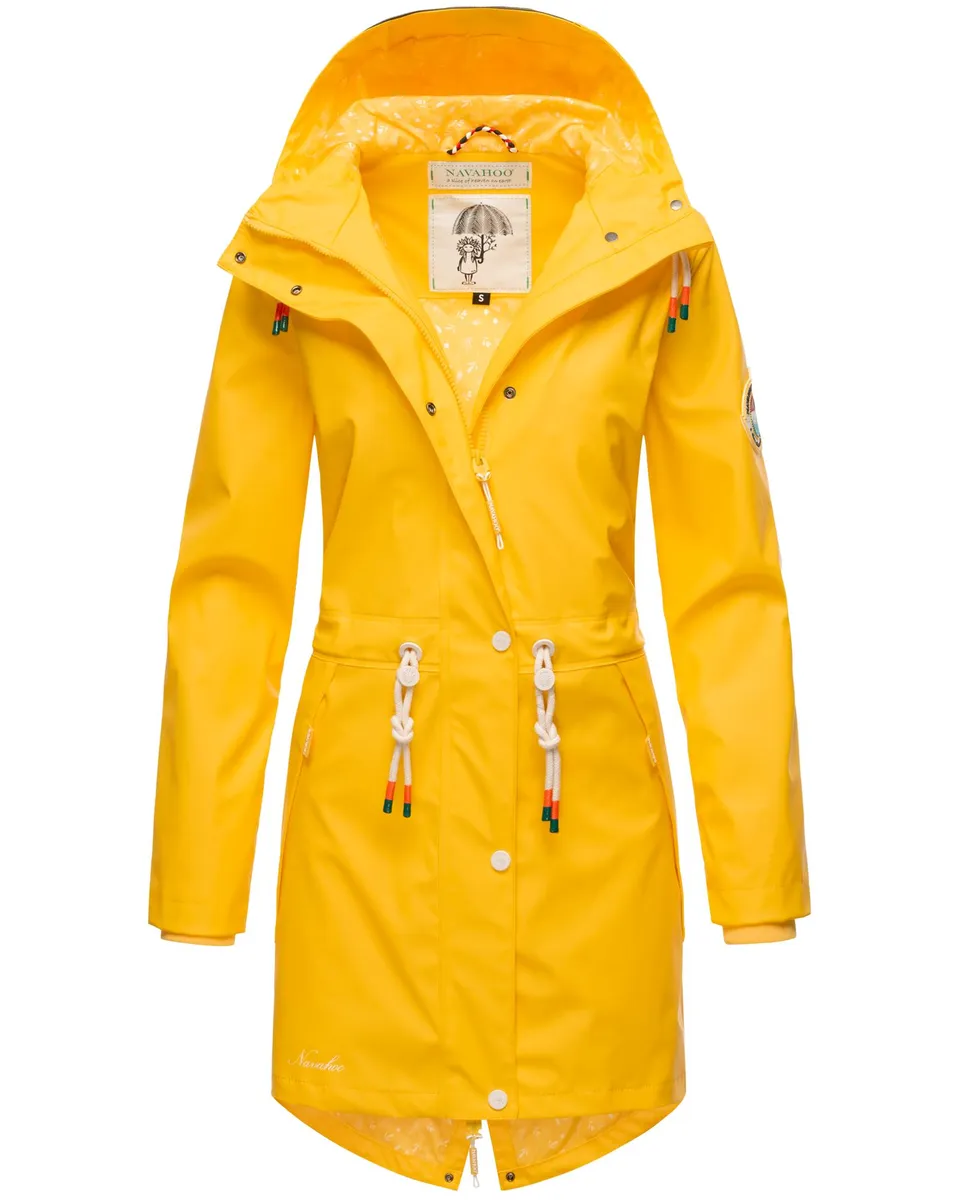 Дождевик Navahoo "Tropical Stormoo", с капюшоном, модный женский уличный плащ, желтый
Дождевик Navahoo "Tropical Stormoo", с капюшоном, модный женский уличный плащ, желтый
