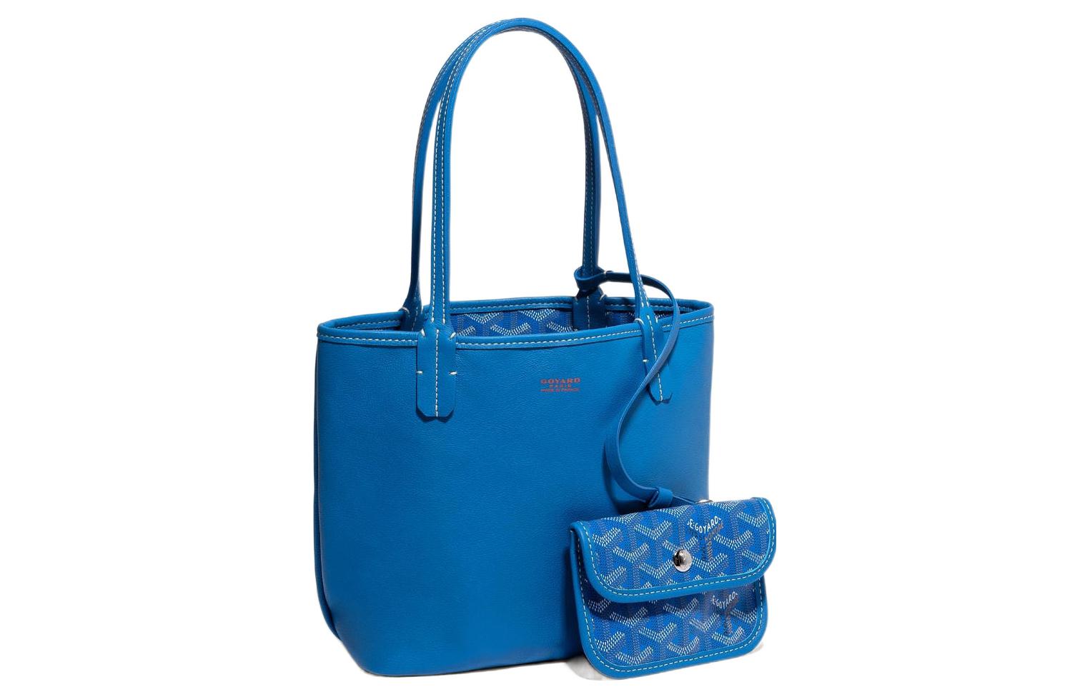 GOYARD Сумка тоут мини женская с комбинацией холста и кожи, Sky Blue
GOYARD Сумка тоут мини женская с комбинацией холста и кожи, Sky Blue