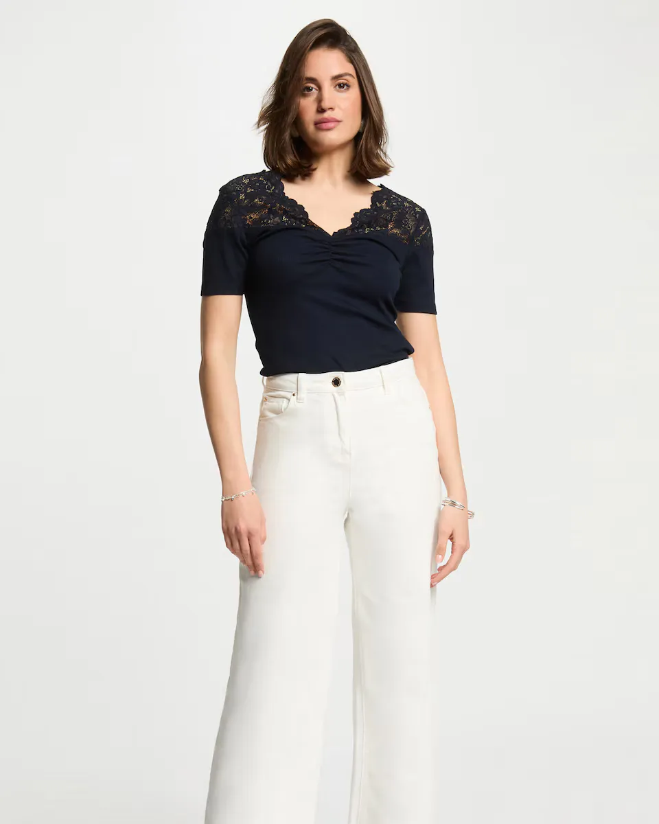 Женская футболка с коротким рукавом Morgan, синий
Женская футболка с коротким рукавом Morgan, синий