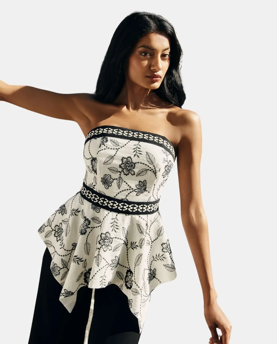 Женский топ с воланами и декольте "слово чести" Miphai, белый
Женский топ с воланами и декольте "слово чести" Miphai, белый