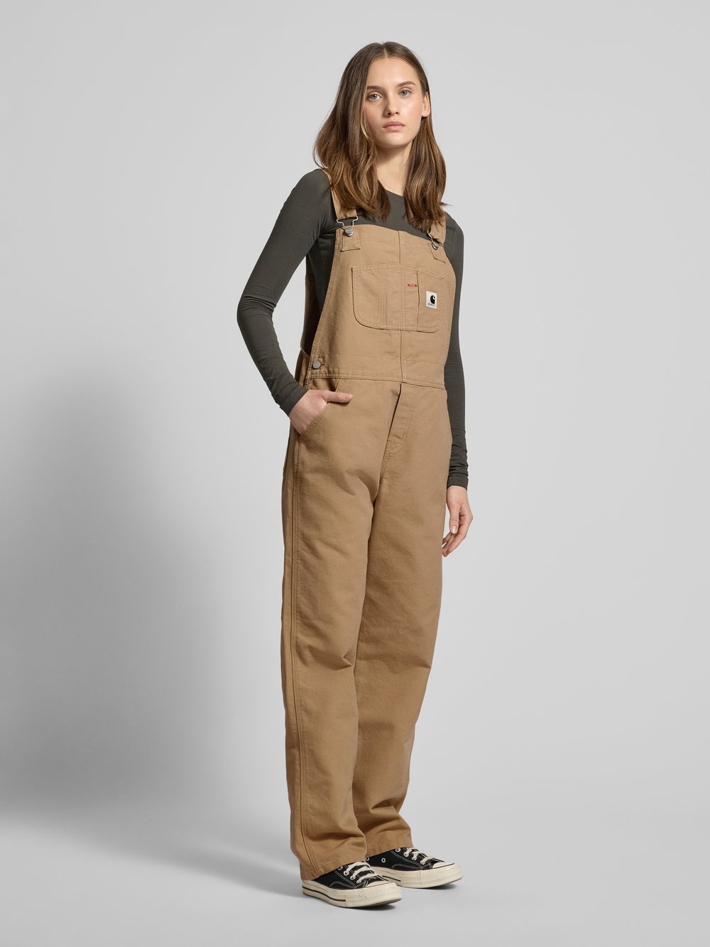 Комбинезон прямого покроя с нашивкой-лейблом, модель «Bib» Carhartt Work In Progress, песочный
Комбинезон прямого покроя с нашивкой-лейблом, модель «Bib» Carhartt Work In Progress, песочный