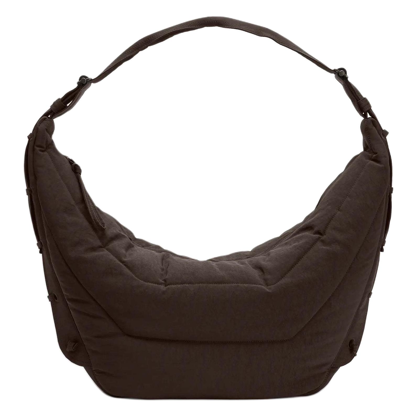 Lemaire Нейлоновая сумка через плечо унисекс большая тёмный шоколад 
Lemaire Нейлоновая сумка через плечо унисекс большая тёмный шоколад