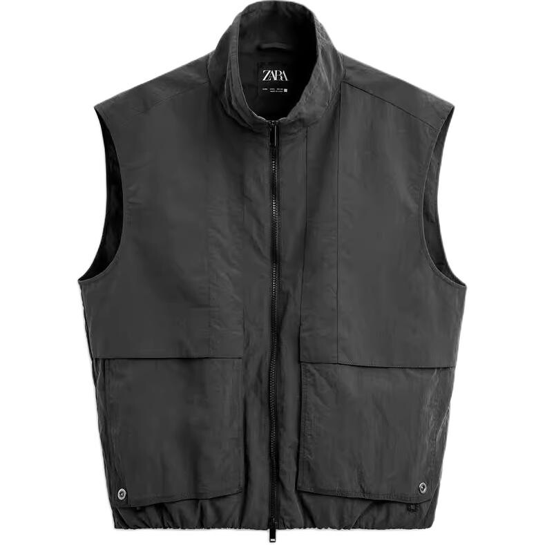 Жилет мужской угольно-серый Zara 
Жилет мужской угольно-серый Zara