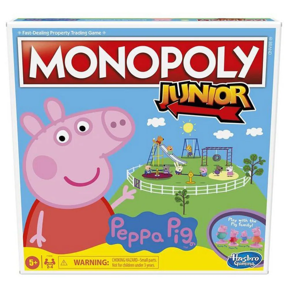 Детская настольная игра Hasbro Monopoly Junior Peppa Pig, мультиколор
Детская настольная игра Hasbro Monopoly Junior Peppa Pig, мультиколор
