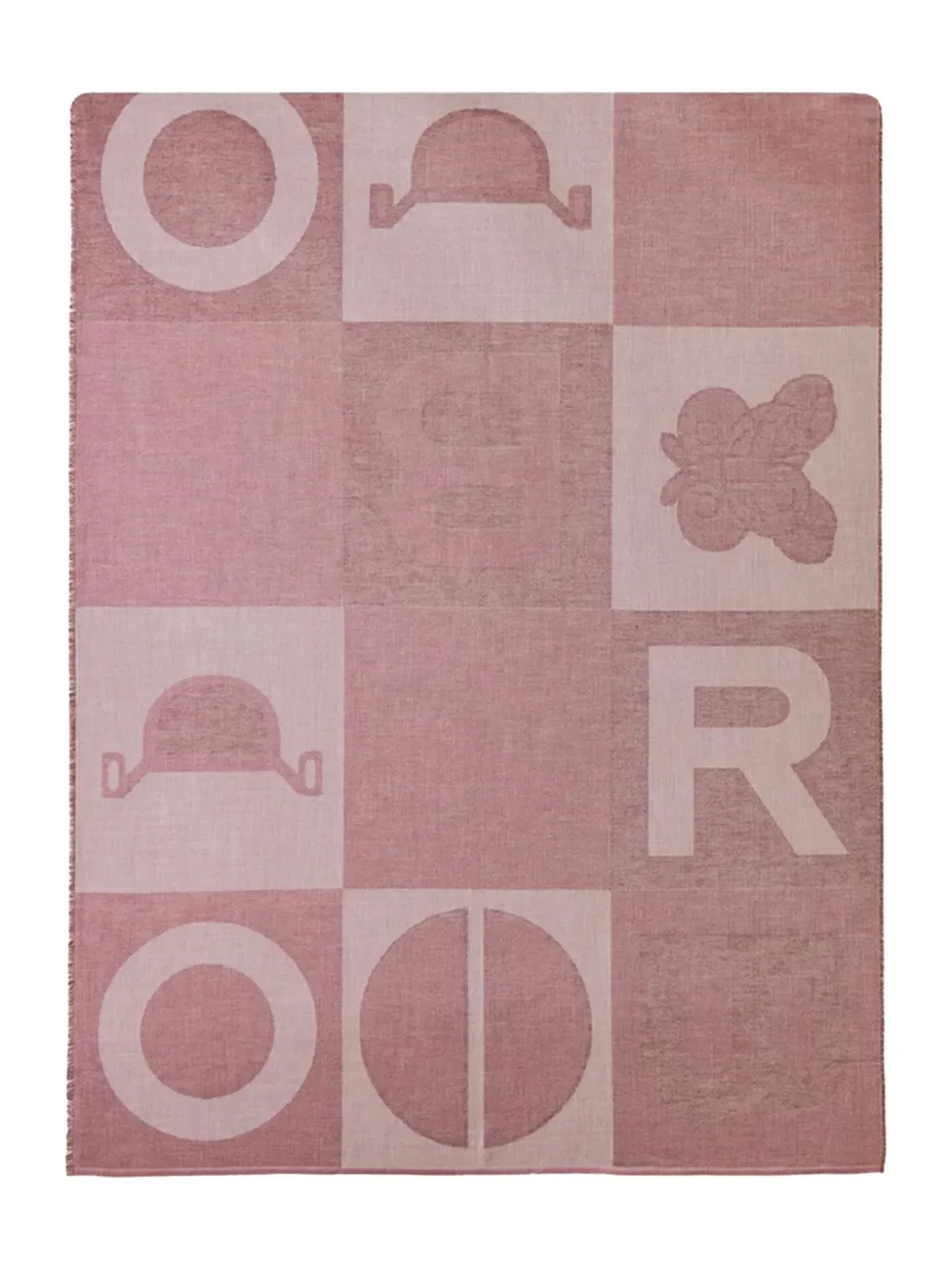 Шарф с геометрическим узором Borbonese, розовый
Шарф с геометрическим узором Borbonese, розовый