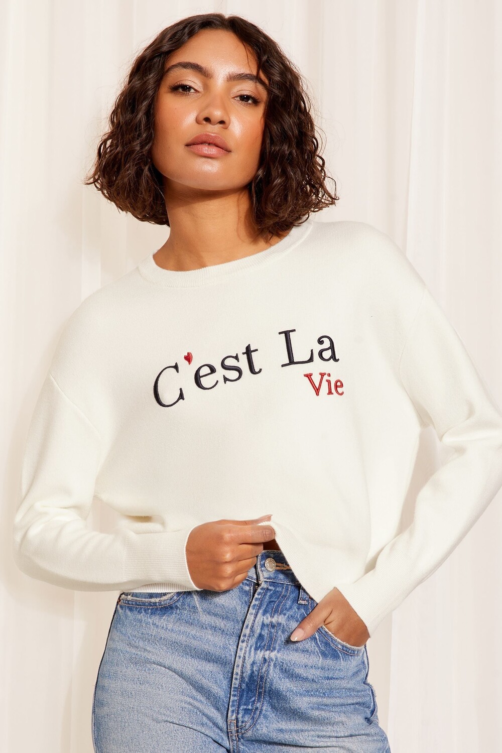 Джемпер с длинными рукавами и круглым вырезом, надписью Friends Like These, бежевый
Джемпер с длинными рукавами и круглым вырезом, надписью Friends Like These, бежевый