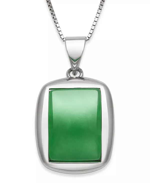 Ожерелье-Цепочка из окрашенного зеленого жадеита в форме коробки из стерлингового серебра Macy'S, jade
Ожерелье-Цепочка из окрашенного зеленого жадеита в форме коробки из стерлингового серебра Macy'S, jade