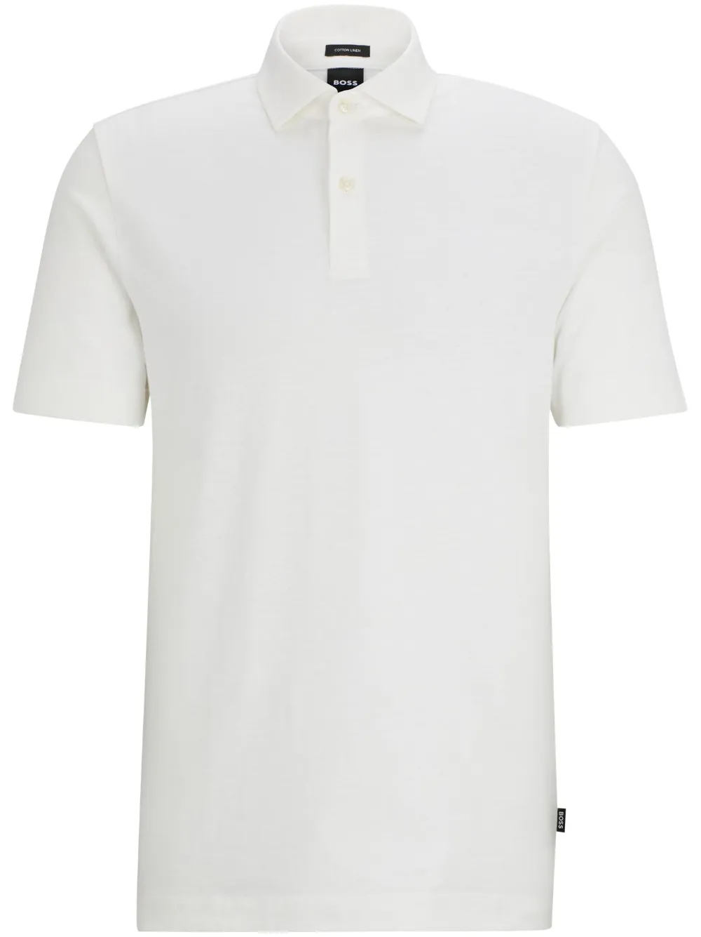 Рубашка поло из смеси хлопка и льна BOSS, белый
Рубашка поло из смеси хлопка и льна BOSS, белый