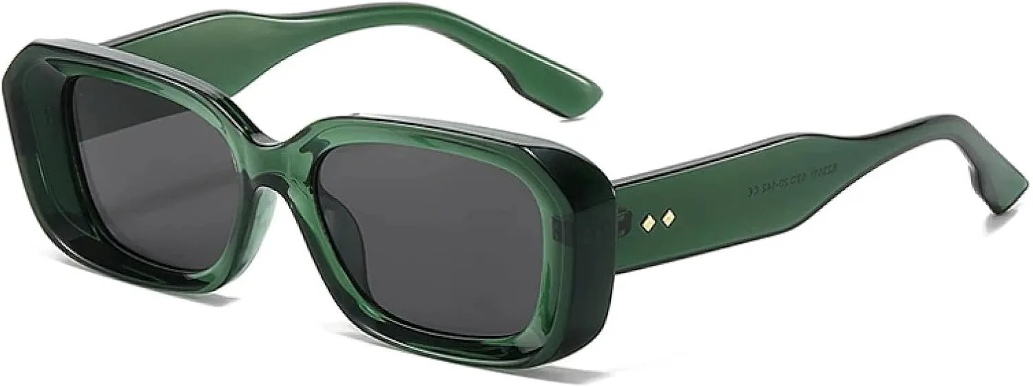 Ретро солнцезащитные очки для мужчин, модные градиентные очки с защитой от УФ-излучения UV400, женские солнцезащитные очки с заклепками TOIPASTN, Dark Green Gray
Ретро солнцезащитные очки для мужчин, модные градиентные очки с защитой от УФ-излучения UV400, женские солнцезащитные очки с заклепками TOIPASTN, Dark Green Gray