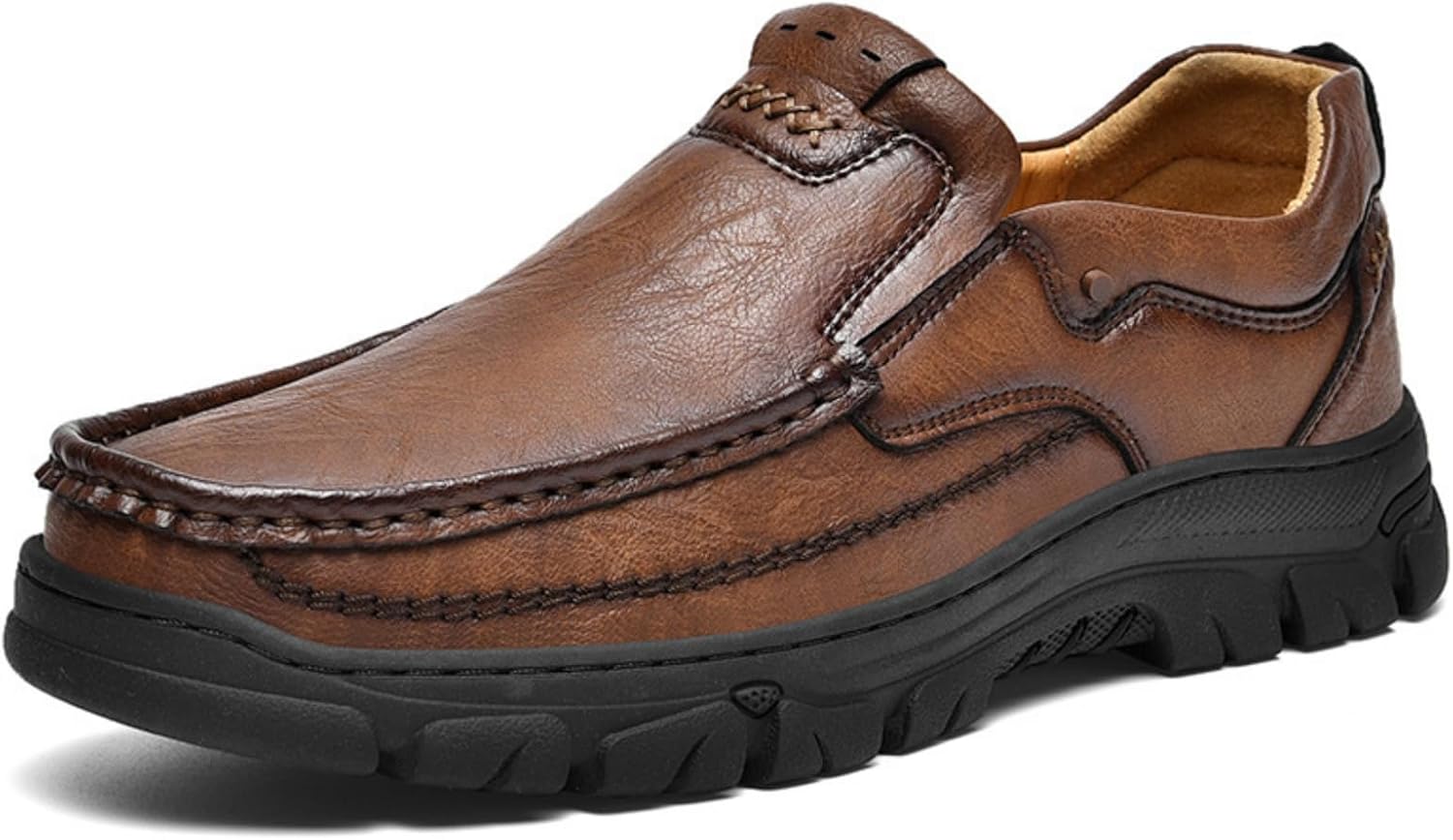 Мужские повседневные кожаные туфли - съемные кожаные лоферы с противоскользящей подошвой и дышащим ручным дизайном, подходящие для деловой одежды, вождения, работы и офиса Houdbdol, коричневый
Мужские повседневные кожаные туфли - съемные кожаные лоферы с противоскользящей подошвой и дышащим ручным дизайном, подходящие для деловой одежды, вождения, работы и офиса Houdbdol, коричневый