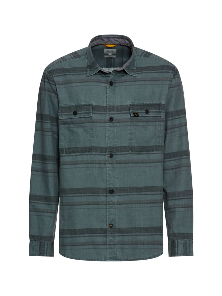 Рубашка с длинными рукавами из чистого хлопка чернильно-синего цвета. Camel Active
Рубашка с длинными рукавами из чистого хлопка чернильно-синего цвета. Camel Active