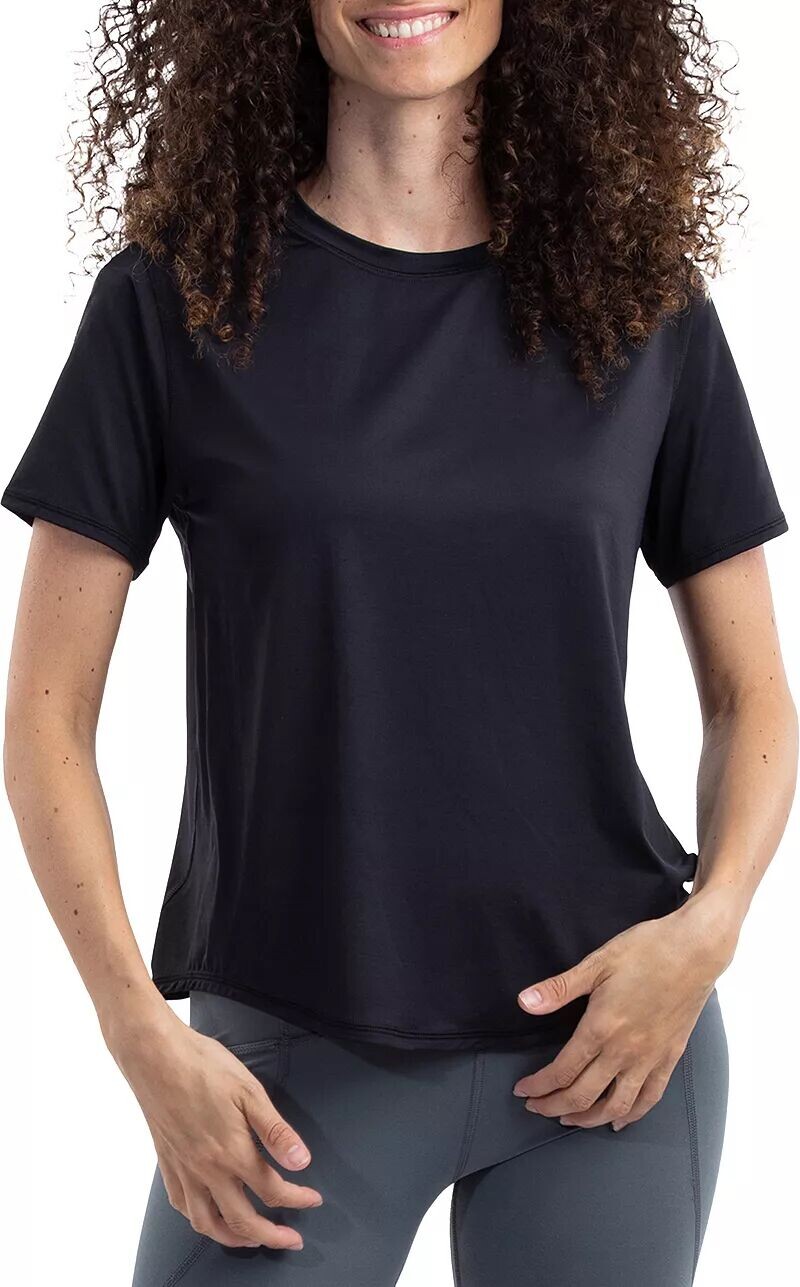 Женская футболка с круглым вырезом Bloquv с короткими рукавами и ракеткой, черный
Женская футболка с круглым вырезом Bloquv с короткими рукавами и ракеткой, черный