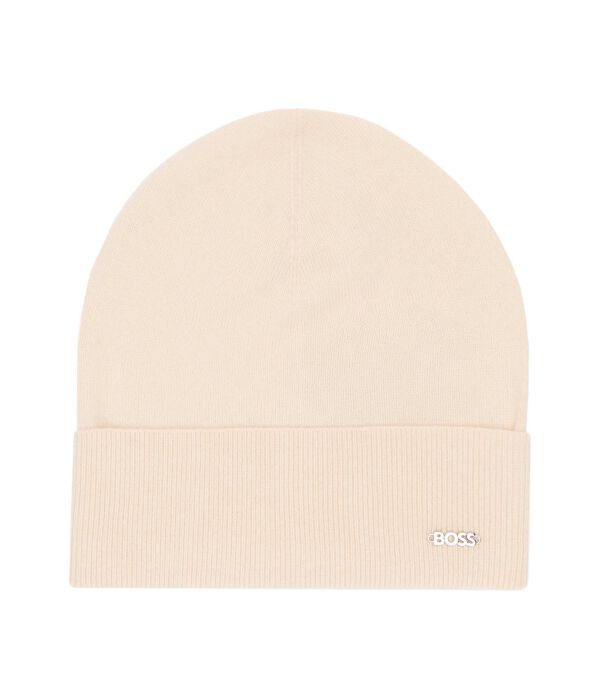 Шапка женская Boss шерстяная с добавлением кашемира, экрю
Шапка женская Boss шерстяная с добавлением кашемира, экрю