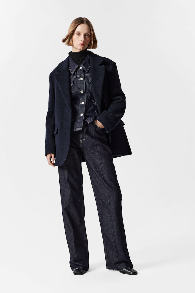 Однобортный шерстяной блейзер & Other Stories, синий
Однобортный шерстяной блейзер & Other Stories, синий