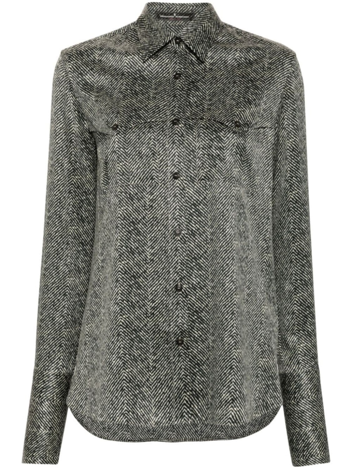 Ermanno Scervino шелковая рубашка с абстрактным принтом, черный
Ermanno Scervino шелковая рубашка с абстрактным принтом, черный